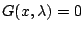 $ G(x,\lambda)=0$