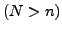$ (N> n)$