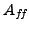 $ A_{f\hspace{-0.1667 em}f}$