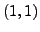 $ (1,1)$