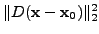 $ \Vert D(\mathbf{x}-\mathbf{x}_0)\Vert _2^2$