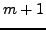 $ m+1$