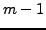 $ m-1$