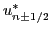 $ u^*_{n \pm 1/2}$