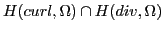 $ H(curl,\Omega)\cap H(div,\Omega)$