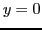$ y=0$
