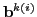 $ {\bf b}^{k(i)}$