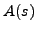 $ A(s)$