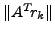 $ \Vert A^T\!r_k\Vert$
