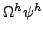$ \Omega^h \psi^h$