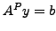 $ A^Py=b$
