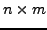 $ n\times{m}$
