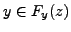 $\displaystyle y \in F_y(z)$