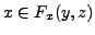 $\displaystyle x \in F_x(y,z)$