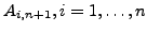 $ A_{i,n+1},i=1,\ldots,n$