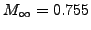 $ M_\infty=0.755$