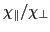 $ \chi_{\parallel}/\chi_{\perp}$
