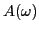 $ A(\omega)$