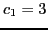 $ c_1=3$