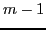 $ m-1$