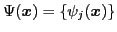$ \Psi(\vec{x})=\{\psi_{j}(\vec{x})\}$