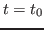 $ t=t_0$