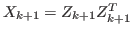 $ X_{k+1}= Z_{k+1} Z_{k+1}^T$