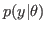 $ p(y\vert\theta)$