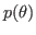 $ p(\theta)$