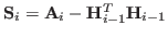 $ \mathbf{S}_i = \mathbf{A}_i - \mathbf{H}^T_{i-1} \mathbf{H}_{i-1}$