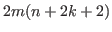 $ 2m(n+2k+2)$