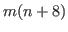 $ m(n+8)$