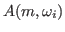 $ A(m,\omega_i)$