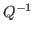 $ Q^{-1}$