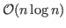 $ \mathcal{O}(n\log n)$