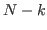 $ N-k$