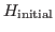 $ H_{\rm initial}$